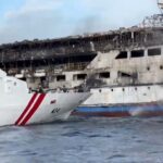 Five dead after fire engulfs Indonesian ferry